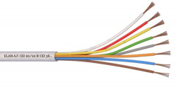 8x0,22mm² tinned copper cable, Eca in 100m   
